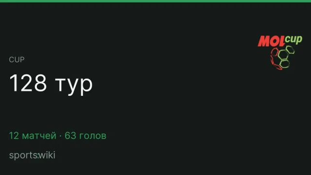 Cup. 128 тур