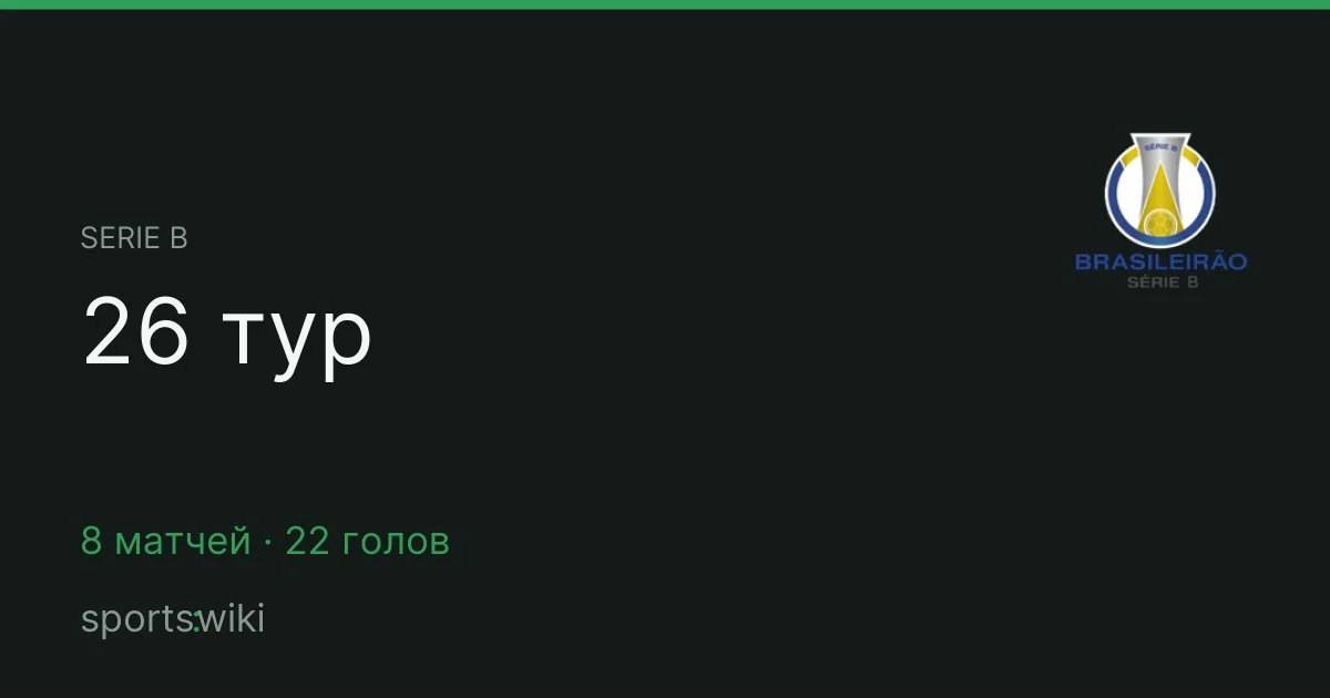 Serie B. 26 тур