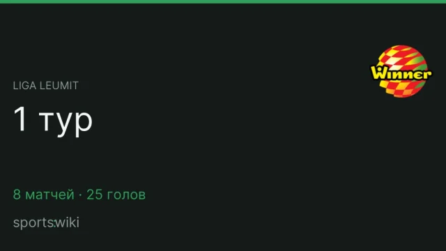 Liga Leumit. 1 тур