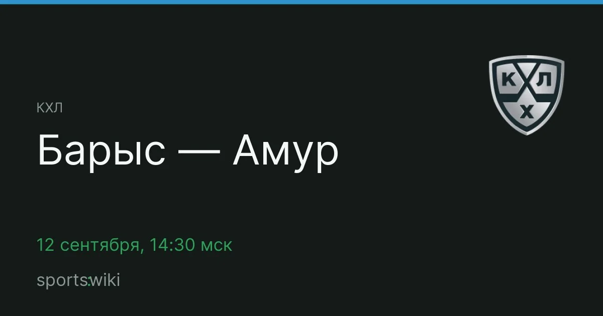 КХЛ. Барыс — Амур