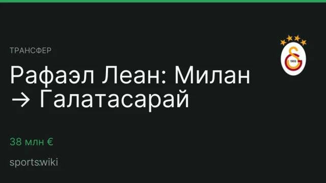 Трансфер. Рафаэл Леан: Милан → Галатасарай