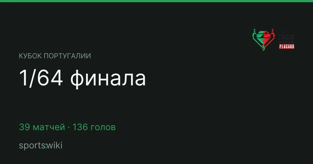 Кубок Португалии. 1/64 финала