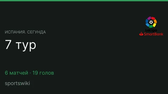 Испания. Сегунда. 7 тур