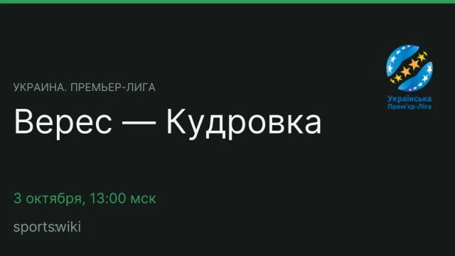 Украина. Премьер-лига. Верес — Кудровка