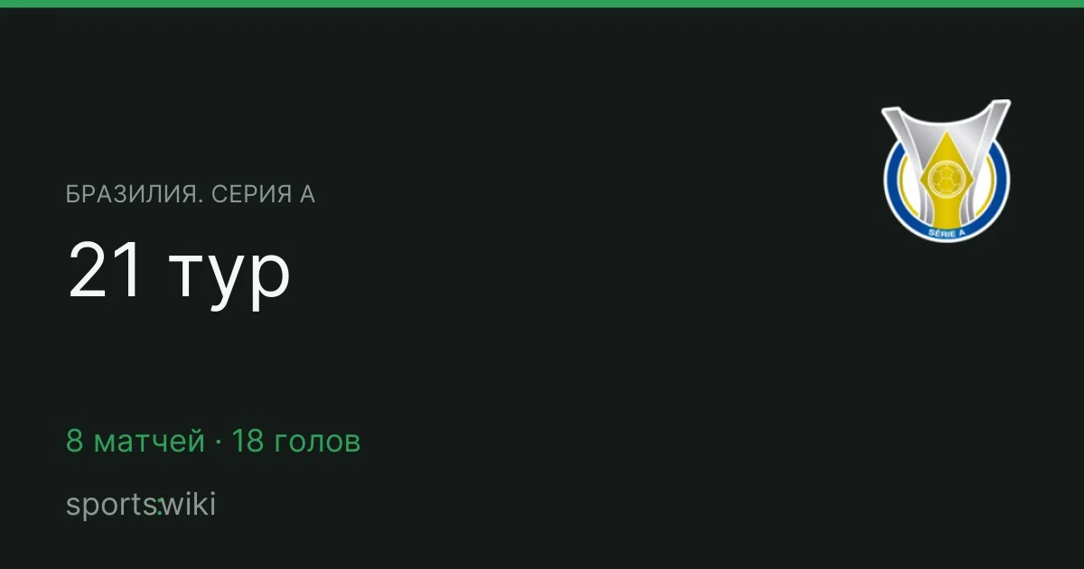 Бразилия. Серия А. 21 тур