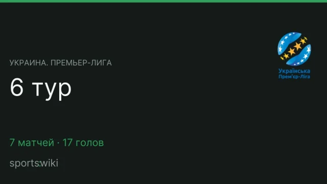 Украина. Премьер-лига. 6 тур