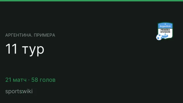 Аргентина. Примера. 11 тур