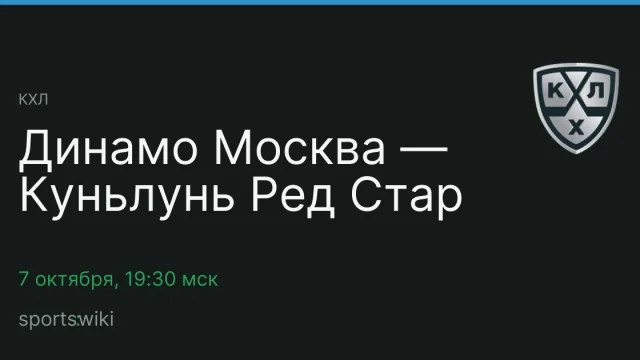 КХЛ. Динамо Москва — Куньлунь Ред Стар