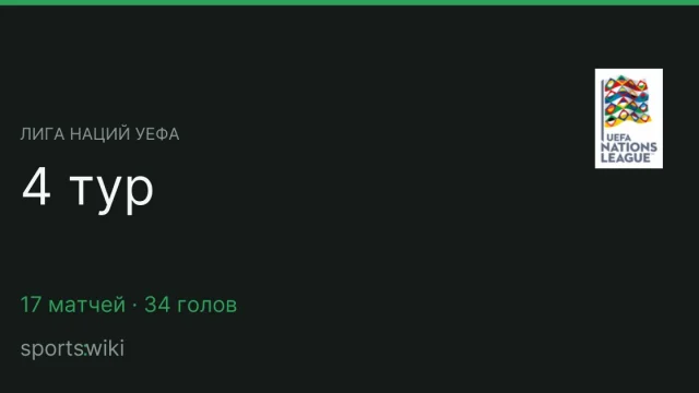 Лига наций УЕФА. 4 тур