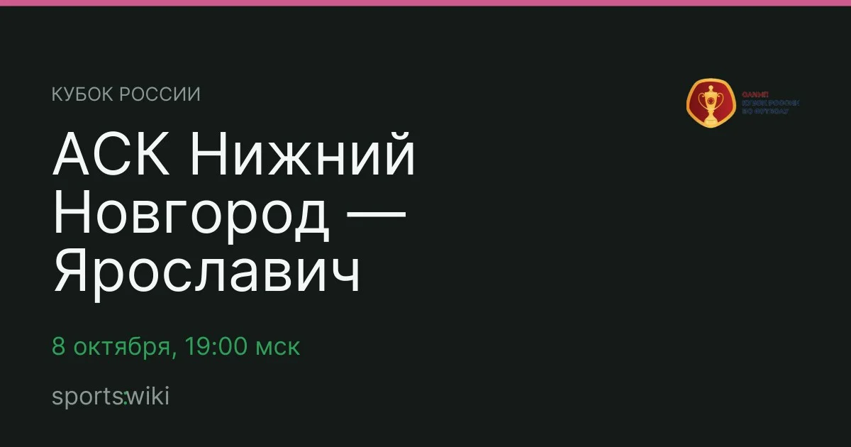 Кубок России. АСК Нижний Новгород — Ярославич