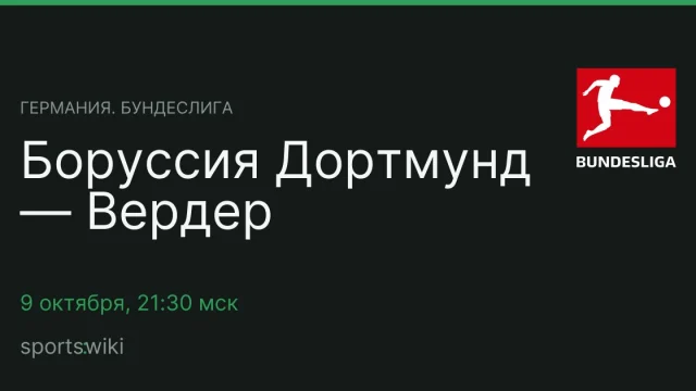 Германия. Бундеслига. Боруссия Дортмунд — Вердер