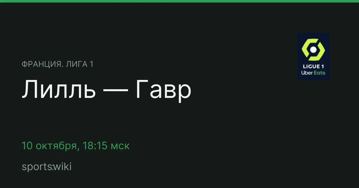 Франция. Лига 1. Лилль — Гавр
