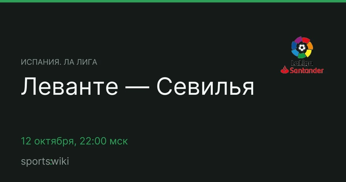 Испания. Ла Лига. Леванте — Севилья