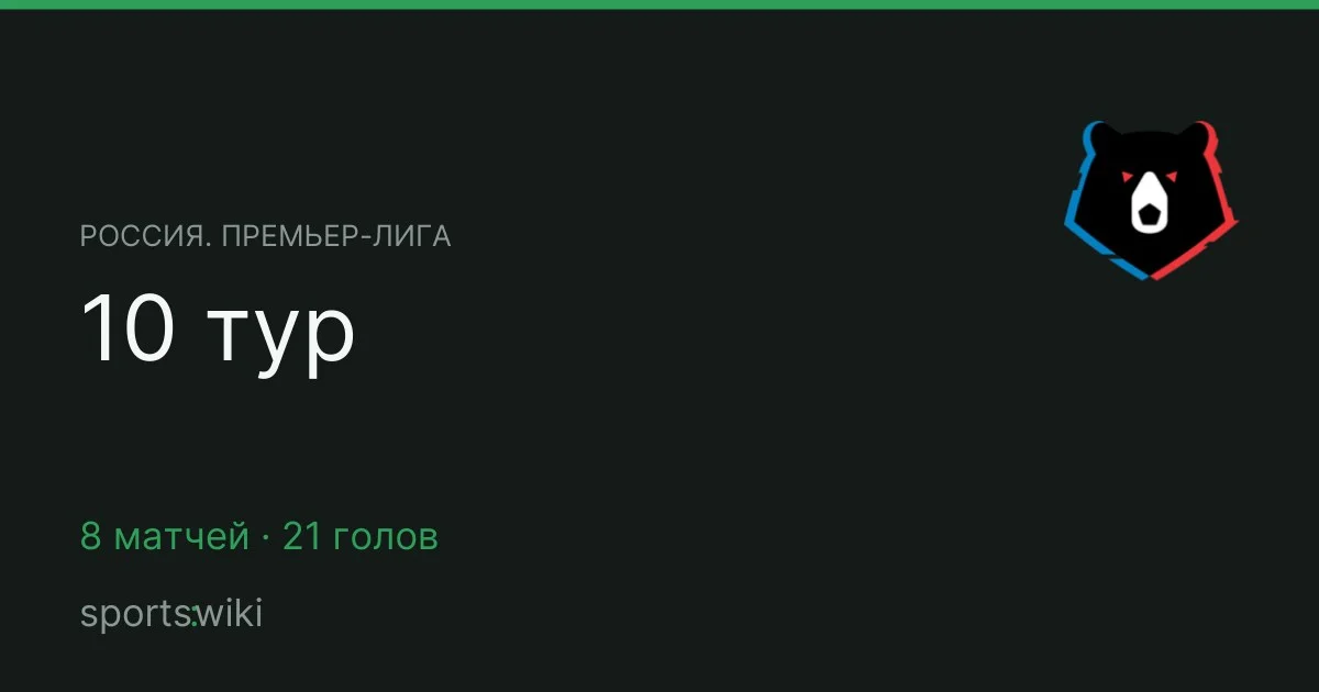 Россия. Премьер-лига. 10 тур