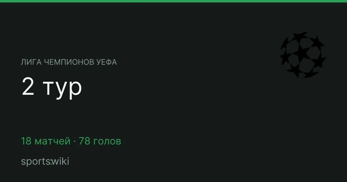 Лига чемпионов УЕФА. 2 тур