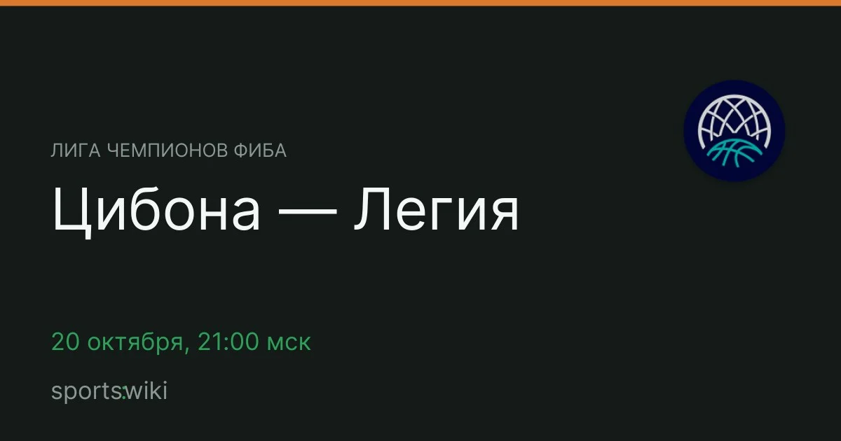 Лига чемпионов ФИБА. Цибона — Легия