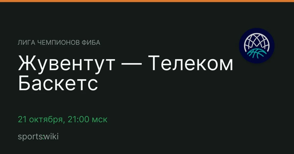 Лига чемпионов ФИБА. Жувентут — Телеком Баскетс