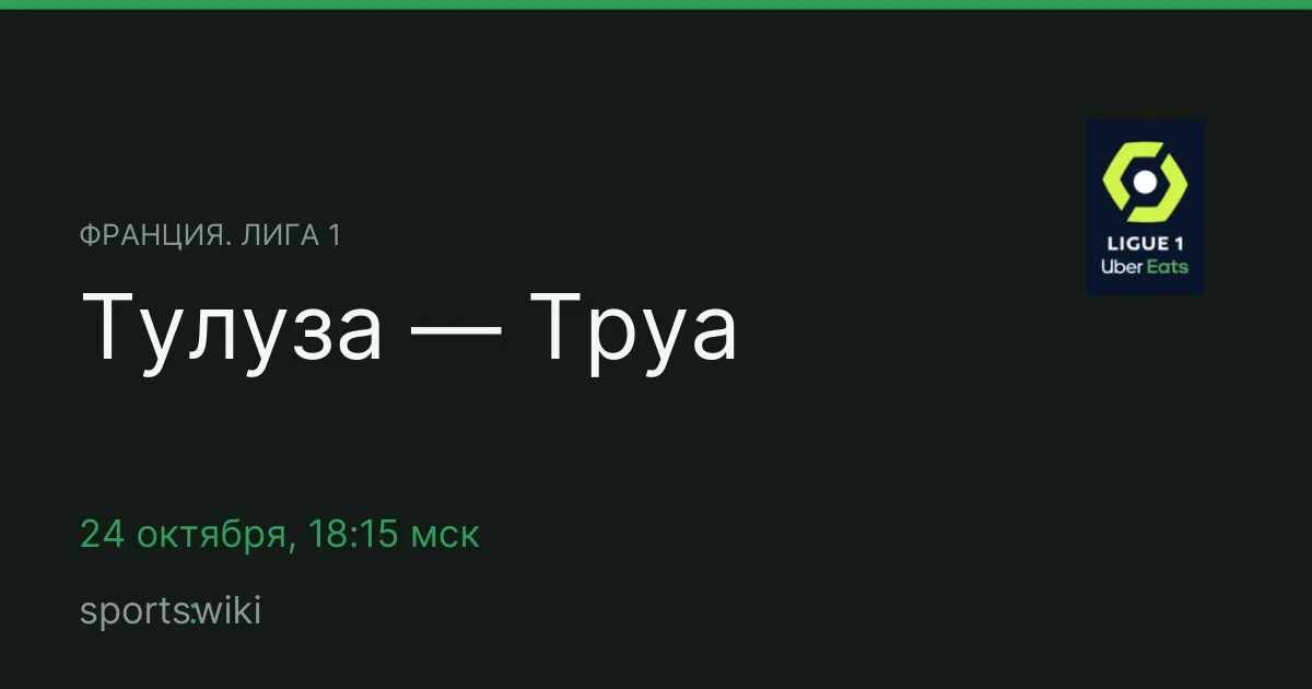 Франция. Лига 1. Тулуза — Труа